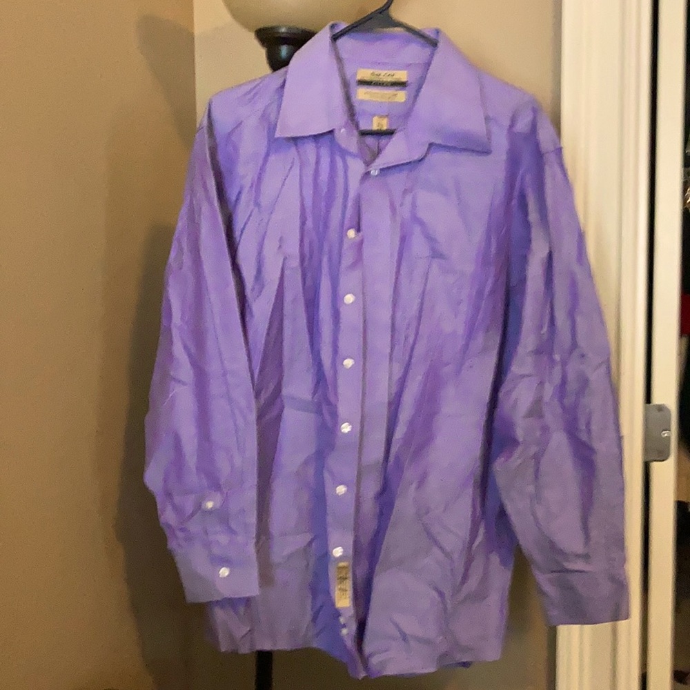 16 1/2/33 Gold Label Fitted Purple Dress Shirt